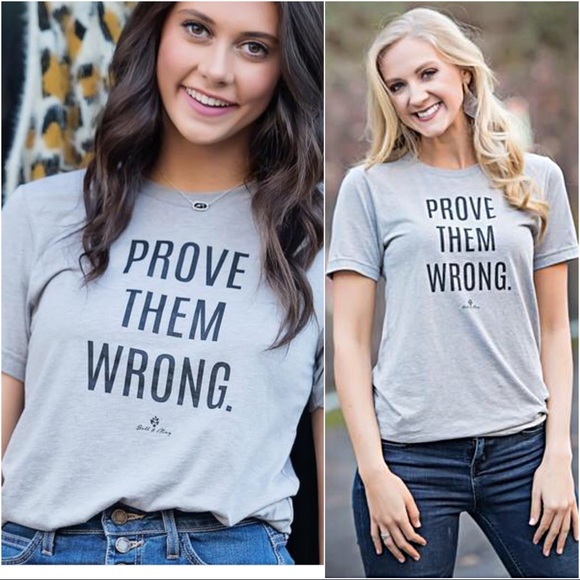 ✨LAST TWO✨Gray prove them wrong tee - Picture 3 of 4
